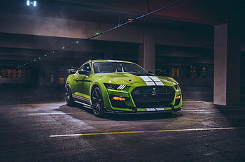Green Ford Mustang Shelby GT500, ford-mustang, cars HD wallpaper