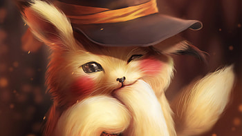 Halloween Pikachu, pikachu, pokemon, artist, digital-art, artwork, deviantart HD wallpaper