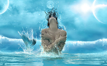 Mermaid fantasy, Beautiful and ethereal ry HD wallpaper