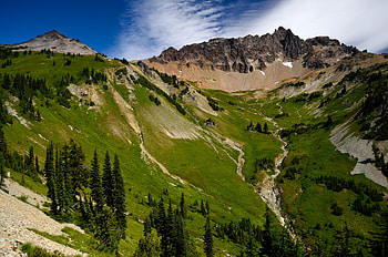Nature, Rivers, Trees, Sky, Mountains, Rocks, Relief HD wallpaper