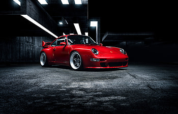 Porsche Gunther Werks 400R, red car HD wallpaper