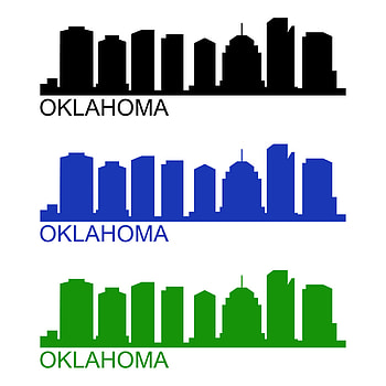 Oklahoma City Skyline, Travels, Minimalist design, Vector art HD phone wallpaper