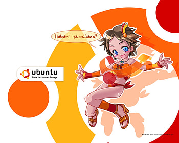 Nix-tan, ubuntu, os-tan, linux HD wallpaper