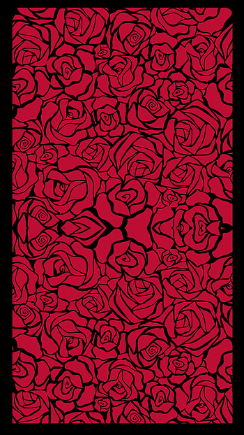 Red Roses, magenta, pink, pattern, rose HD phone wallpaper