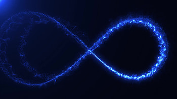 Magic infinity sign, Light strokes background, Infinite enchantment, Stock video HD wallpaper