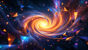 Stellar Quasar: A Vibrant Ultra, quasar, galaxy, space, swirl, colorful HD wallpaper