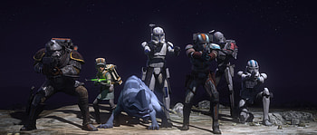 Star Wars: The Bad Batch - Intense Squad Action Scene, TV Show, Star Wars: The Bad Batch HD wallpaper