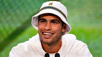 Carlos Alcaraz Wimbledon 2023, Carlos Alcaraz, Wimbledon 2023, tennis, Sports HD wallpaper