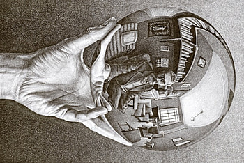 Drawing of a Chrome Ball, chrome, drawing, ball, hand HD wallpaper