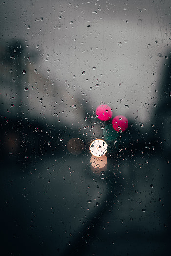 Rain, Drops, Macro, Blur, Smooth, Glass HD phone wallpaper