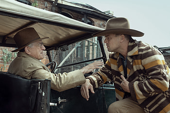 Killers of the Flower Moon Scene - DiCaprio and De Niro, Robert De Niro, Leonardo Dicaprio, movie, Killers of the Flower Moon HD wallpaper