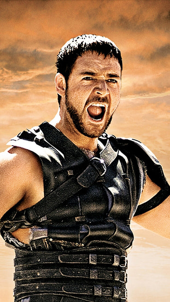 Russell Crowe, Gladiator movie, Maximus character, Heroic journey HD phone wallpaper