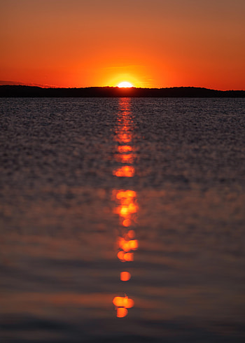 Nature, Sunset, Sea, Sun, Glare HD phone wallpaper
