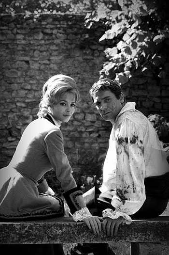 Robert Hossein, Michle Mercier, Angelique Marquise des Anges, Film noir HD phone wallpaper