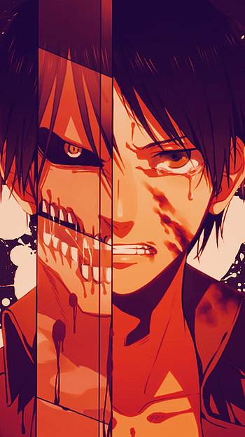 Eren jaeger & Attack titan, anime, attack on titan, eren jaeger, attack titan HD phone wallpaper
