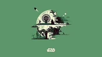Star Wars minimalist, Simplistic designs, Powerful ry, Timeless saga HD wallpaper