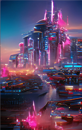 Futur city, cielo, mondk HD phone wallpaper