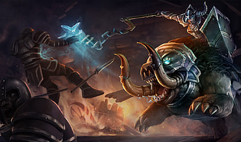 League Of Legends - Dark Rider Sejuani, dark rider, league of legends, sejuani, game, lol HD wallpaper