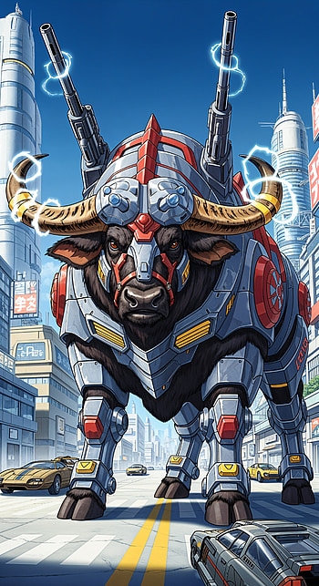 Futuristic Buffalo Power: Dynamic , futuristic city HD phone wallpaper