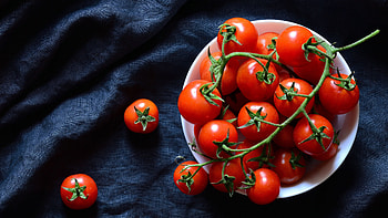 High-resolution tomato, Vibrant colors, Close-up ry, Detailed graphy HD wallpaper