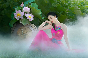 Soft beauty, Asian, Girl, Pink, Beauty HD wallpaper