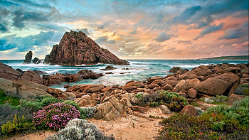 Australian beach , Coastal beauty, Crystal clear waters, Relaxing vibes HD wallpaper