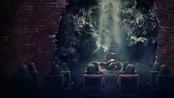 Hellbound, chairs, souls, people HD wallpaper