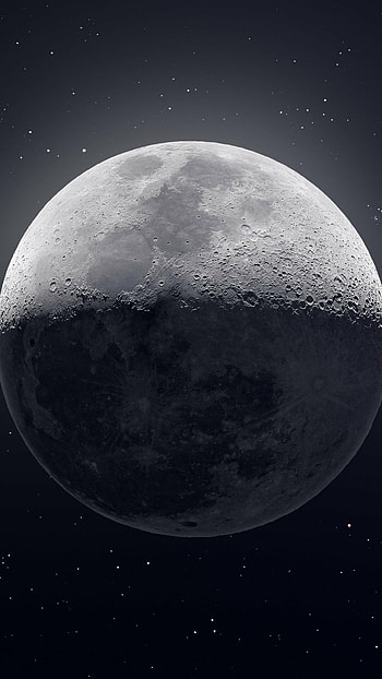 Moon landscape, Mesmerizing moon, , Breathtaking visuals HD phone wallpaper