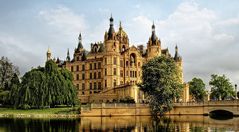 Building, Architecture, Germany, , Schwerin Palace, , Tree, Palaces HD wallpaper