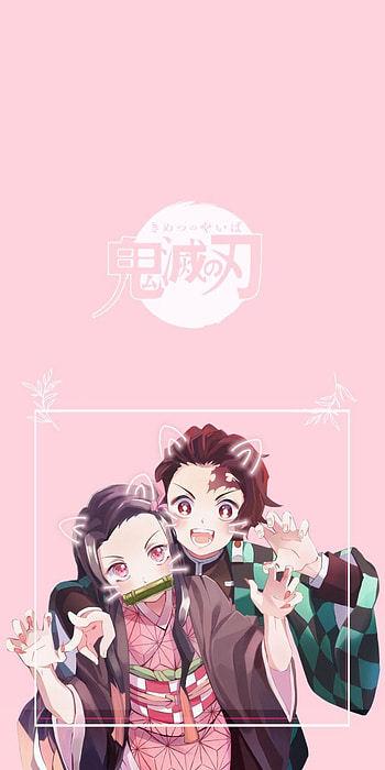 Tanjiro & nezuko cute, anime, demonslayer HD phone wallpaper