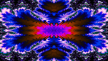 Trippy Psychedelic Fractal, trippy, psychedelic, aesthetic, Abstract, fractal HD wallpaper