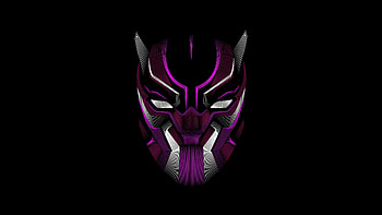 Black Panther Mask Minimalism , black-panther, mask, minimalism, artwork, artist, digital-art, superheroes HD wallpaper