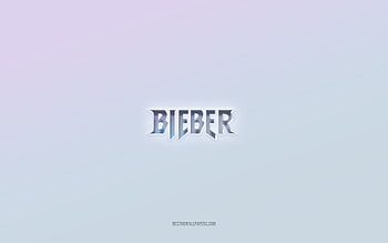 Justin Bieber logo, cut out 3d text, white background, Justin Bieber 3d logo, Justin Bieber emblem, Justin Bieber, embossed logo, Justin Bieber 3d emblem HD wallpaper