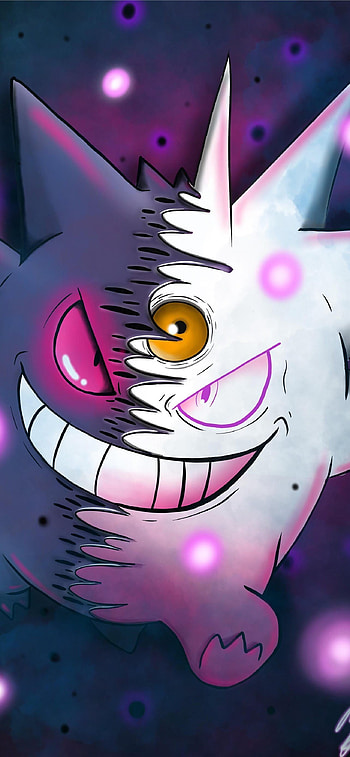 Shiny Mega Gengar, Gengar HD phone wallpaper