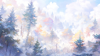 Enchanting Winter Wonderland Forest, winter, snowy forest, forest, scenery, nature HD wallpaper