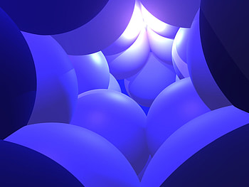 smoth bump tunnel, blue, abstract, 3d HD wallpaper