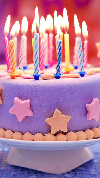 Happy Birtay, Candles, Colorful HD phone wallpaper