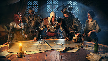 Assassin's Creed Black Flag Resynced — Pirate War Table, Video Game HD wallpaper