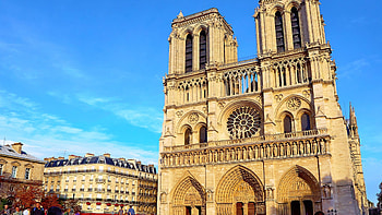 West faсade, Notre-Dame Cathedral HD wallpaper
