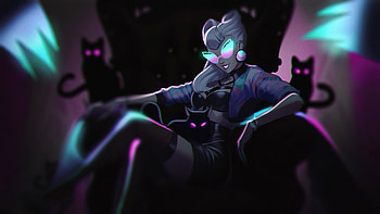 Kda Glowing In Dark , kda, league-of-legends, games, music, artist, artwork, digital-art HD wallpaper