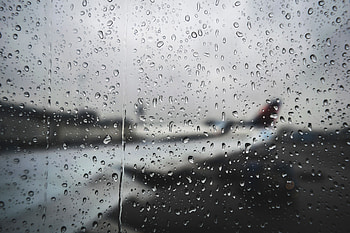 Drops, Macro, Surface, Glass HD wallpaper