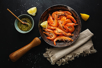 Shrimp, sea, food, prawn HD wallpaper