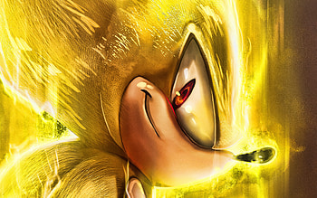 Golden Sonic, Super Sonic, portrait, game characters, Sonic characters, Super Sonic character HD wallpaper