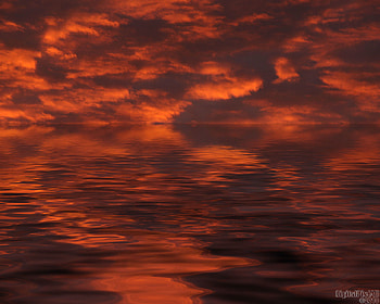 Fire Lake, nature, fire, lake HD wallpaper