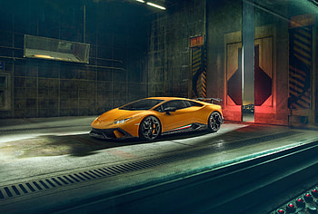 hoot, Lamborghini Huracan, basement HD wallpaper