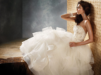 The Bride, white, model, hannah, alone, brunette, dresses, dress, alan, wedding, bride HD wallpaper