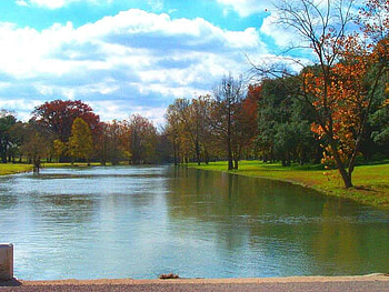 Tranquil Waters, trees, river, sky, water HD wallpaper