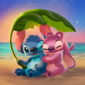 Stitch And Angel, Stitch and Angel Couple HD phone wallpaper
