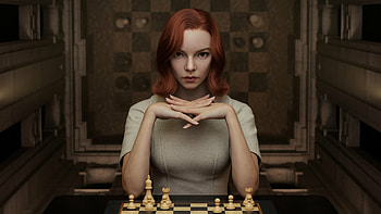 The Queen's Gambit , Chess prodigy, Beth Harmon, Brilliant mind HD wallpaper