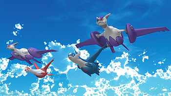 Latias anime, MMD Eon Duo, Lilothestitch HD wallpaper